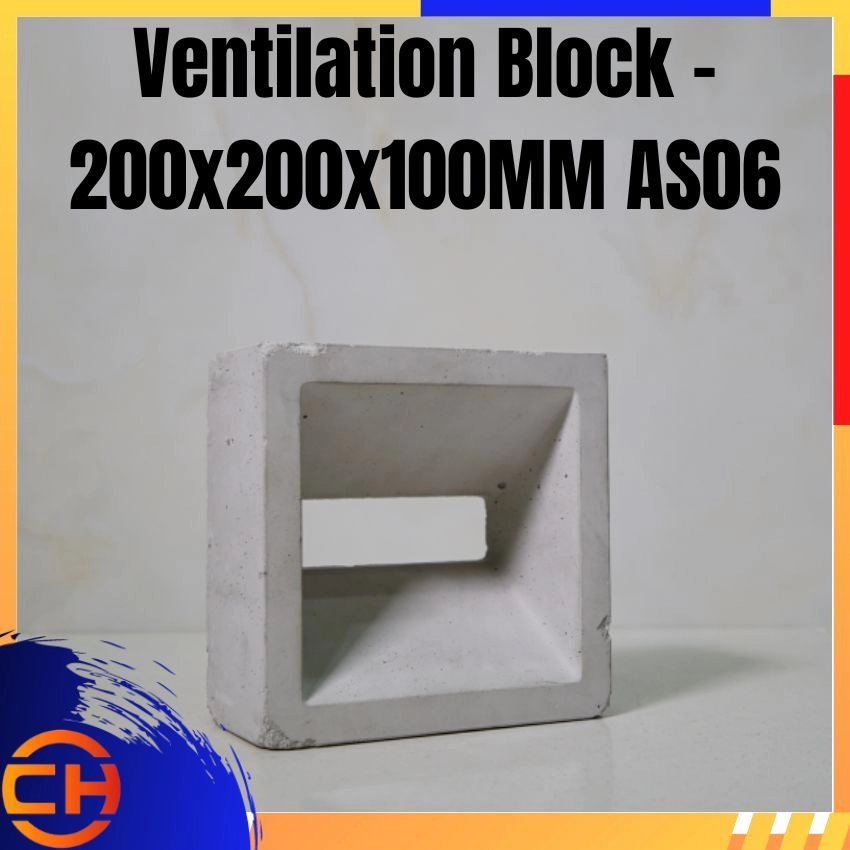Ventilation Block - 200x200x100MM AS06