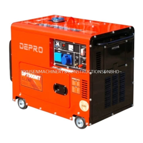 Depro Air Cooled Diesel Generator "Silent Type" DP7500MT 