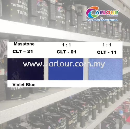 Solid Tinter 色母 2K Universal Auto Colorant Tinting CLT 21 Violet Blue 1 Liter
