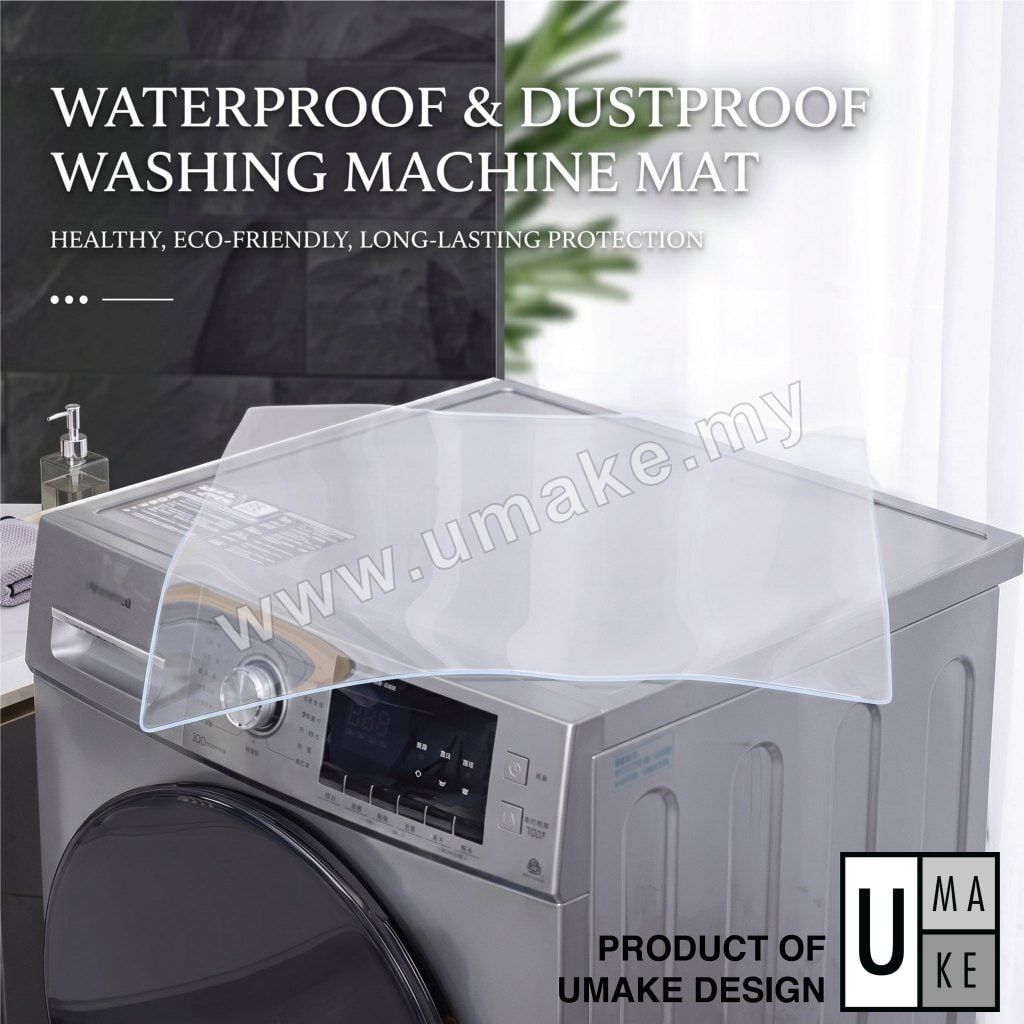 Multi-Purpose Transparent Dust Cover Mat | Waterproof Sunproof Protector for Fridge, Washing Machine & Microwave