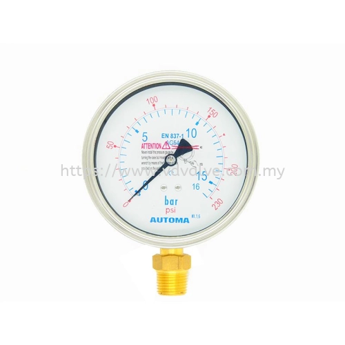 AG50 Semi Stainless Steel Type AUTOMA Pressure Gauge