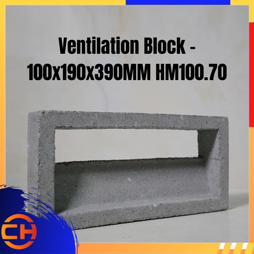 Ventilation Block - 100x190x390MM HM100.70