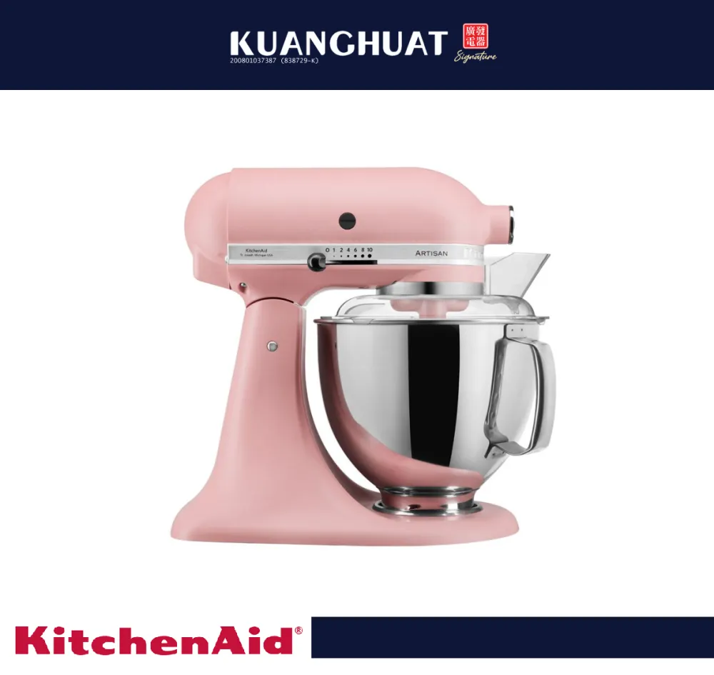 [PRE-ORDER 7 DAYS] KITCHENAID Matte Dried Rose 4.8L Tilt Head Stand Mixer 5KSM175PSBDR