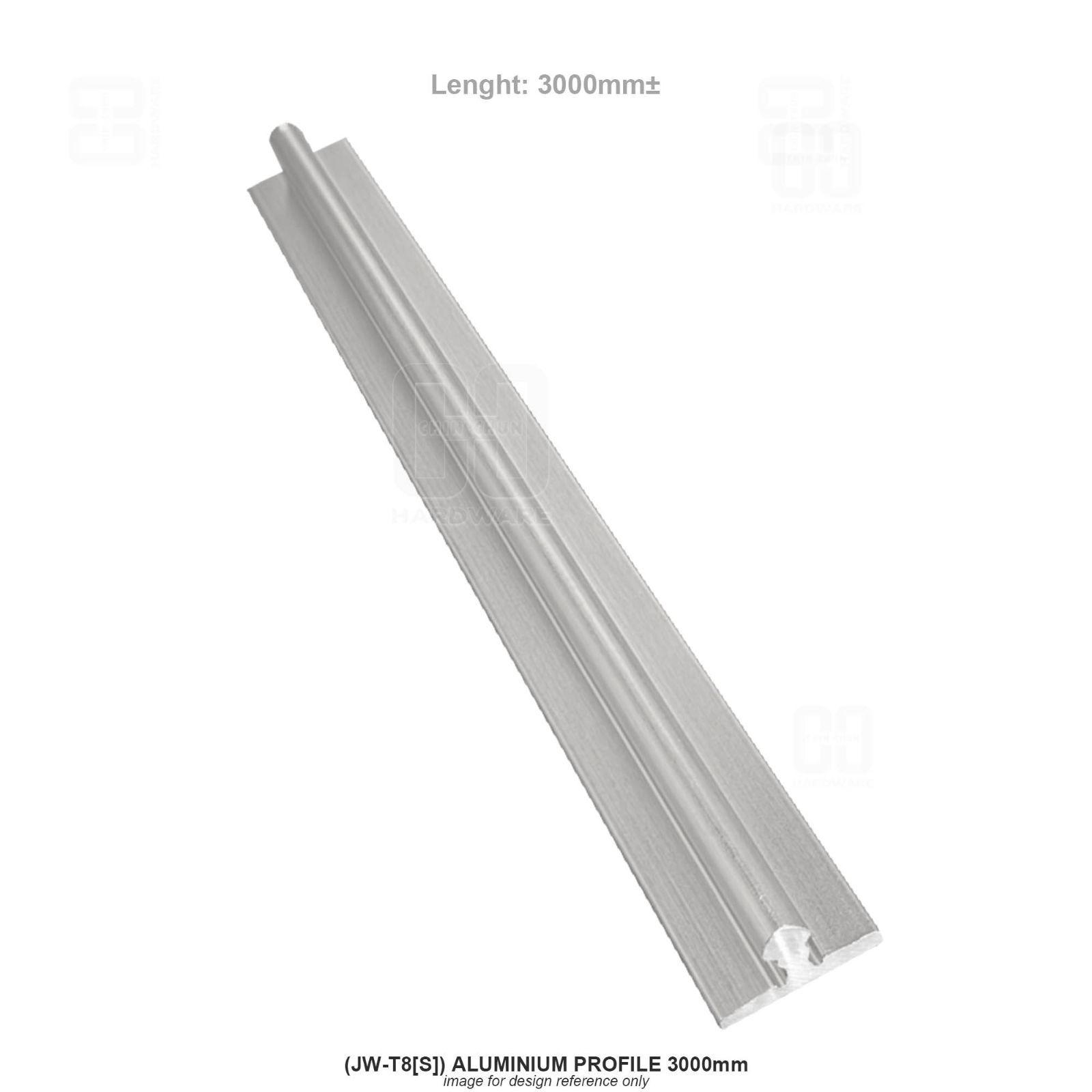 (JW-T8[S]) ALUMINIUM PROFILE 3000mm