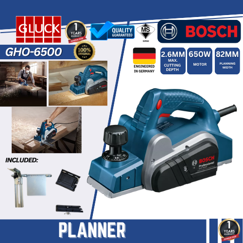 GHO6500 BOSCH Planer GHO 6500 MESIN GOSOK KAYU BOSCH
