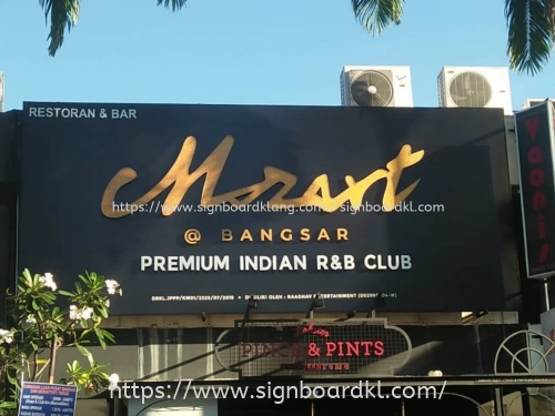 MOZART - Stainless Steel Box Up Lettering Signboard at Kuala Lumpur (KL)