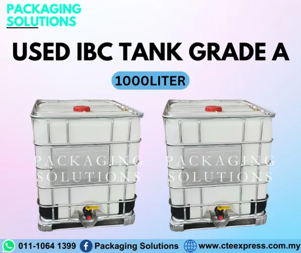 Used IBC Tank Grade A - 1000L - PACKAGING SOLUTIONS