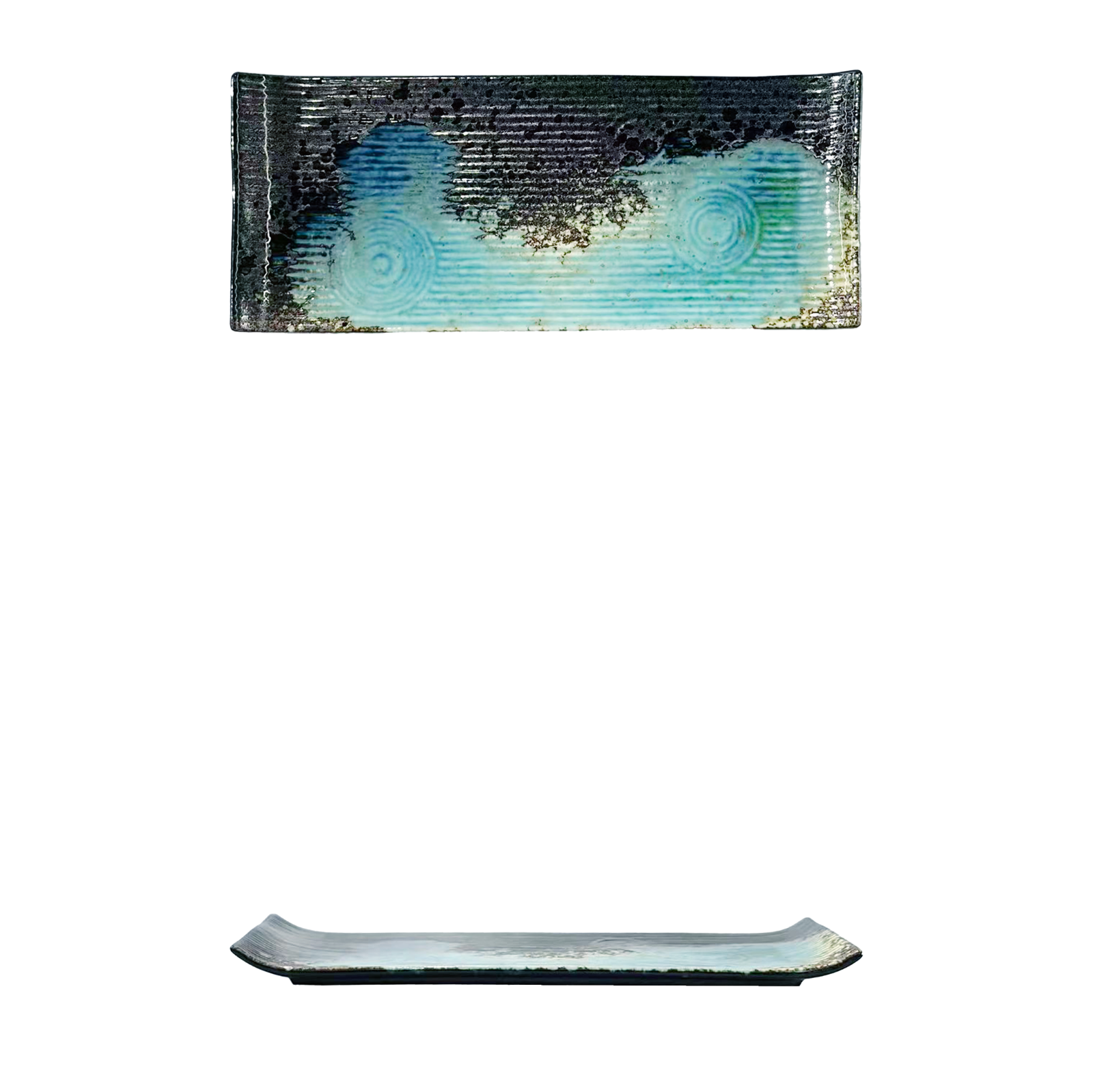 ZYF-WCS-10-Long-Dish-五彩石-10-长盘