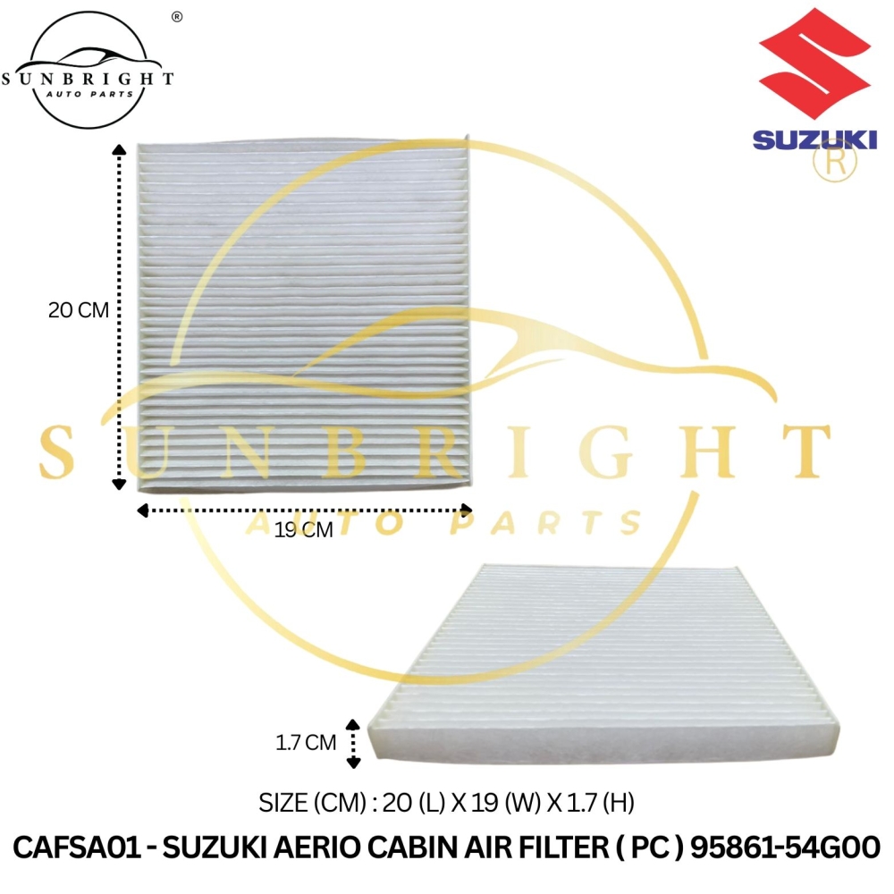 SUZUKI AERIO CABIN AIR FILTER ( PC ) 95861-54G00