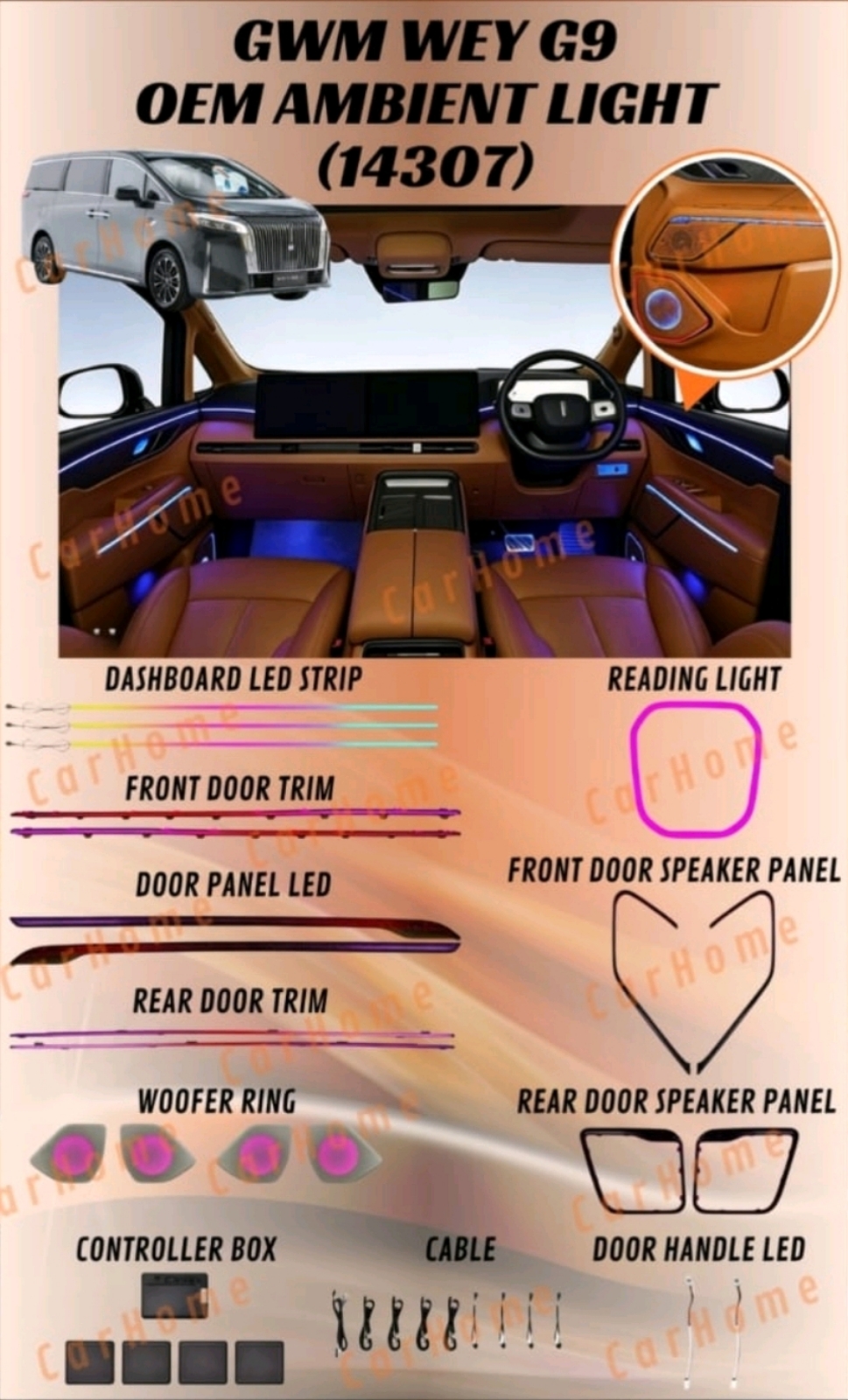 GMW G9 OEM AMBIENT LIGHT
