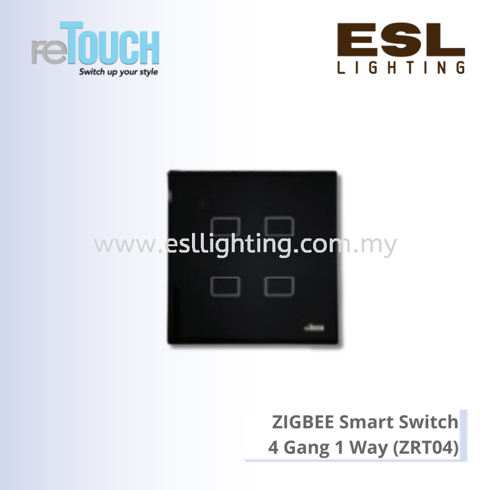 RETOUCH Zigbee Smart Switch - 4 Gang 1 Way - ZRT04