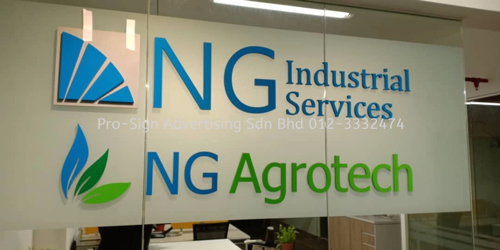 ACRYLIC CUT OUT SIGNAGE (NG INDUSTRIAL SERVICE, KELANA JAYA, 2018)