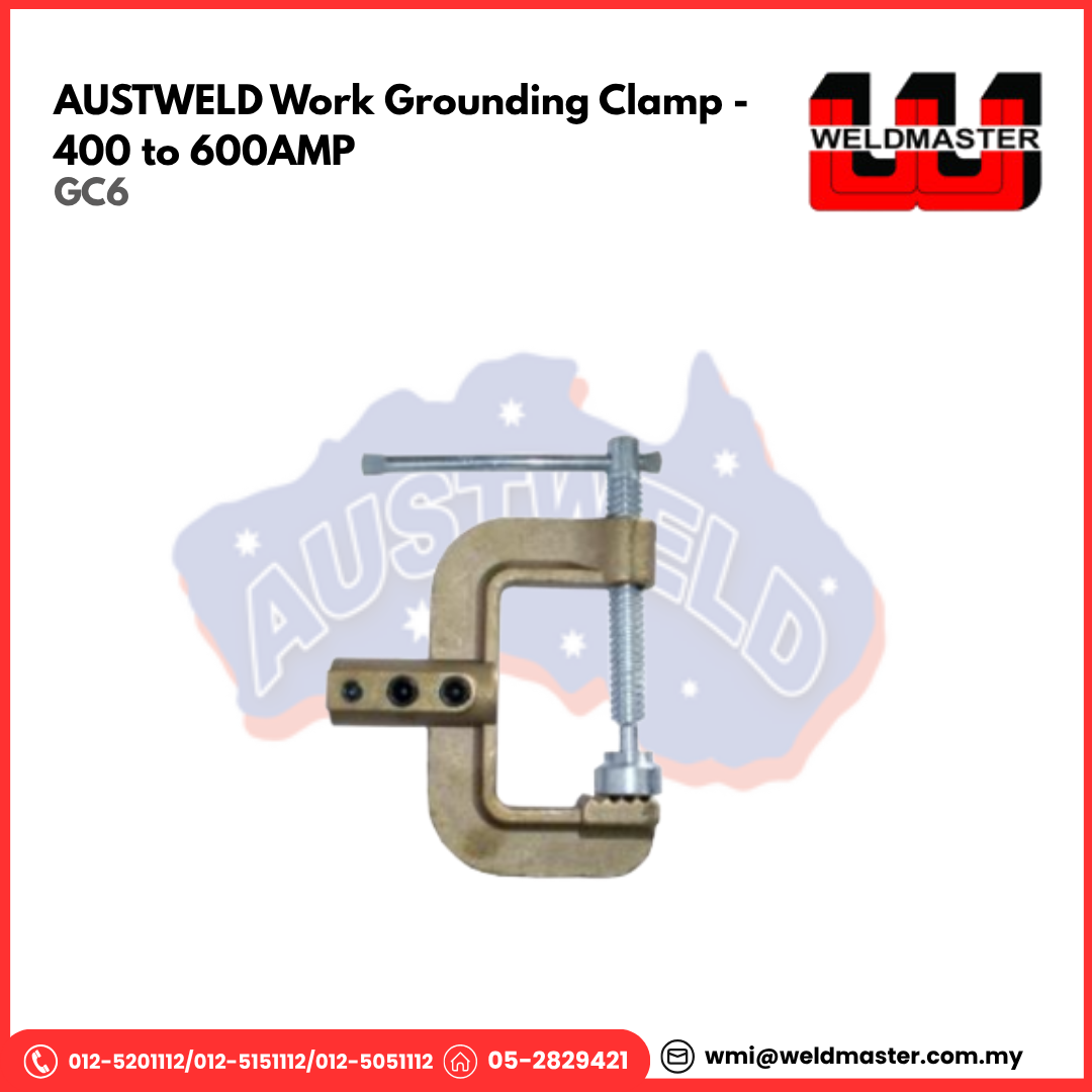 AUSTWELD WORK GROUNDING CLAMP - 400 to 600AMP (GC6)