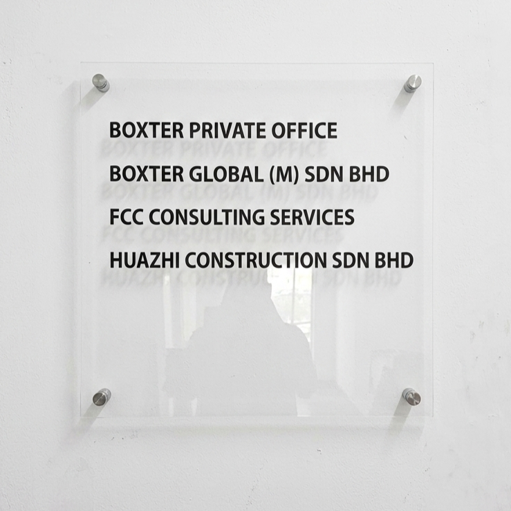 Acrylic Office Signboard Supplier in Selangor Malaysia