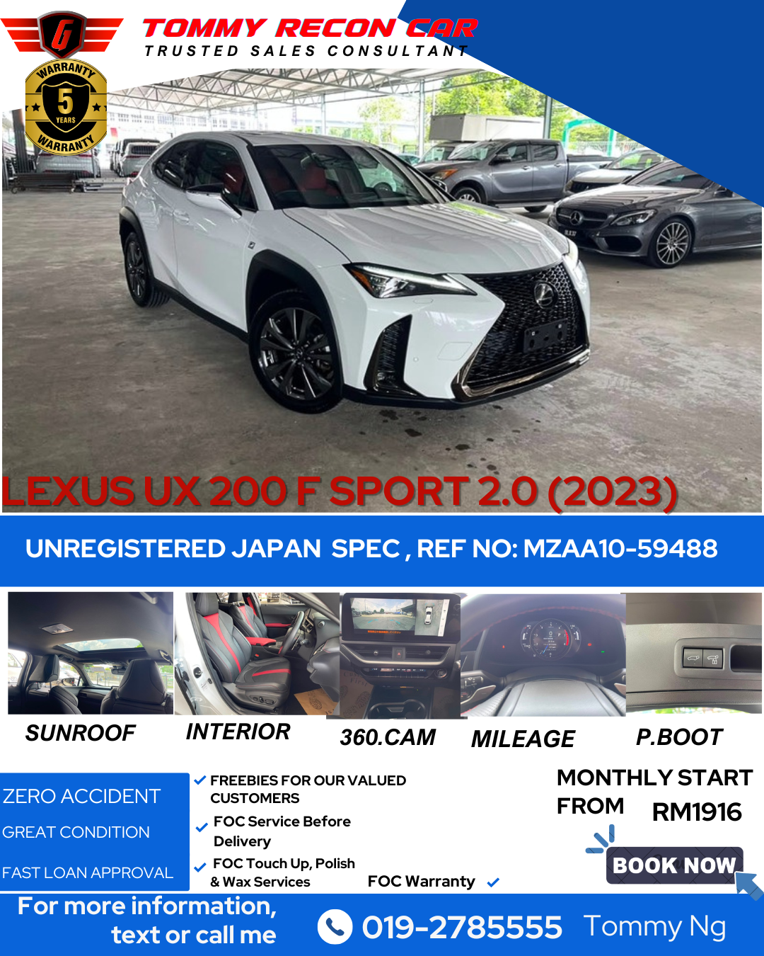 2023 LEXUS UX200 F SPORT
