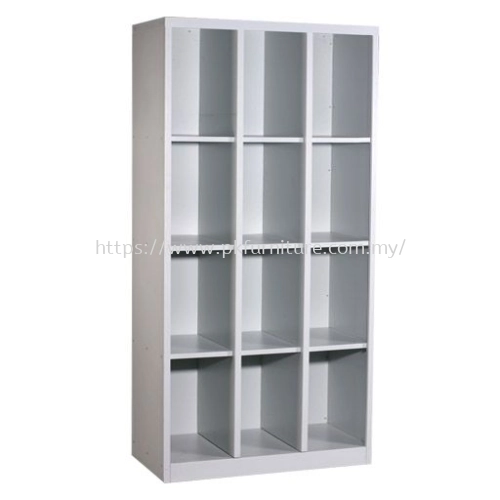 Steel Pigeon Hole - PK-MPH-4-15-G1 - PK-MPH-4-18-G1 - 12 PIGEON HOLE CABINET 15&18 INCHES DEPTH