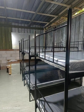 Double Decker Metal Bed Factory Worker | JTK Standard Katil Tilam Asrama Murah Kuat | Mattress Factory Supplier | Hostel Furniture Supplier | Kedah | Penang | Perak | Perlis |