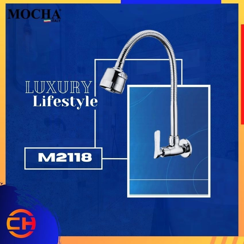 MOCHA  Wall Mounted Flexible Spout Brass M2118