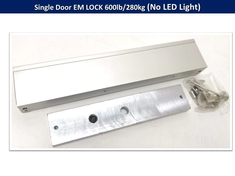 Single Door EM LOCK 600lbs / 280kg Door Access Electromagnetic Magnetic Magnet Door lock (With / Without LED light)