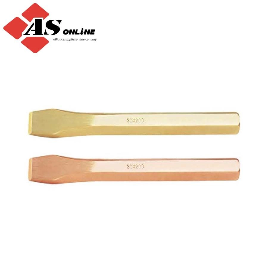 KENNEDY 14x200mm Spark Resistant Chisel,hex Type Al-br / Model: KEN5752205K