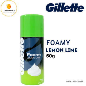 GILLETTE FOAMY FOAM SHAVE PREP LEMON LIME 50G *1053