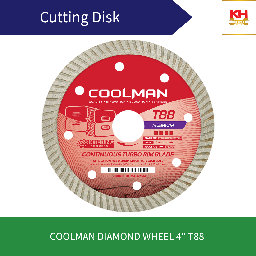 COOLMAN Diamond Wheel 4" T88