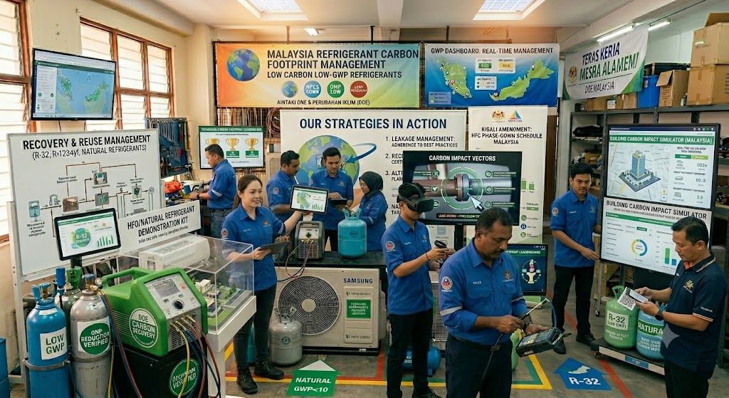 refrigerant carbon footprint management Malaysia DOE