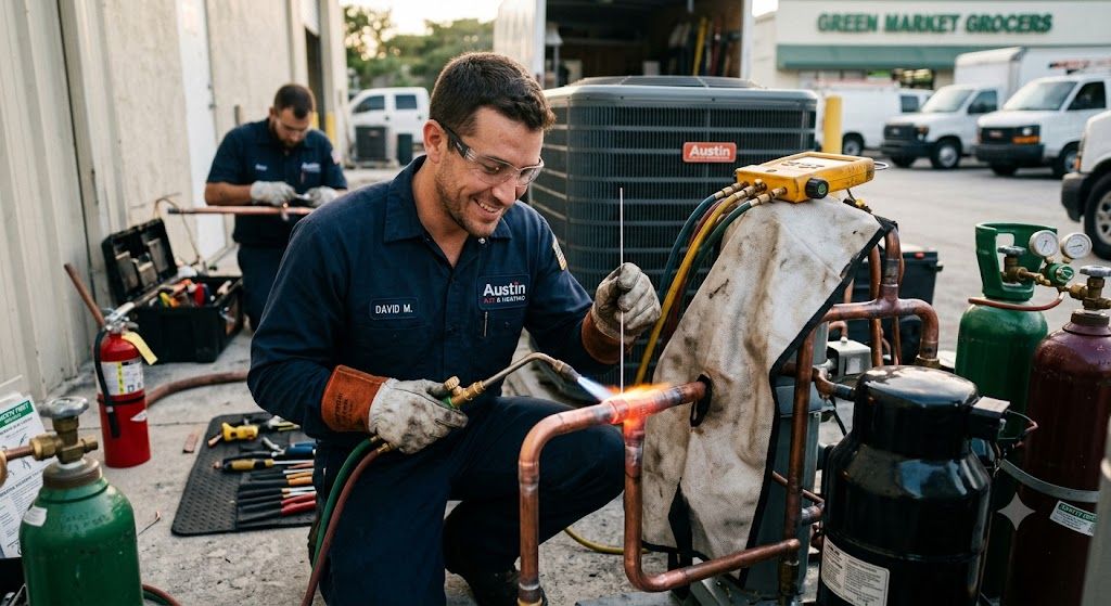 professional refrigeration brazing method