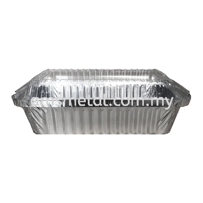 AMS Aluminium Foil Tray with Lid Cover 5 Pcs Code1650 4573-P Disposable Cake Container Bekas Aluminium Bakeware