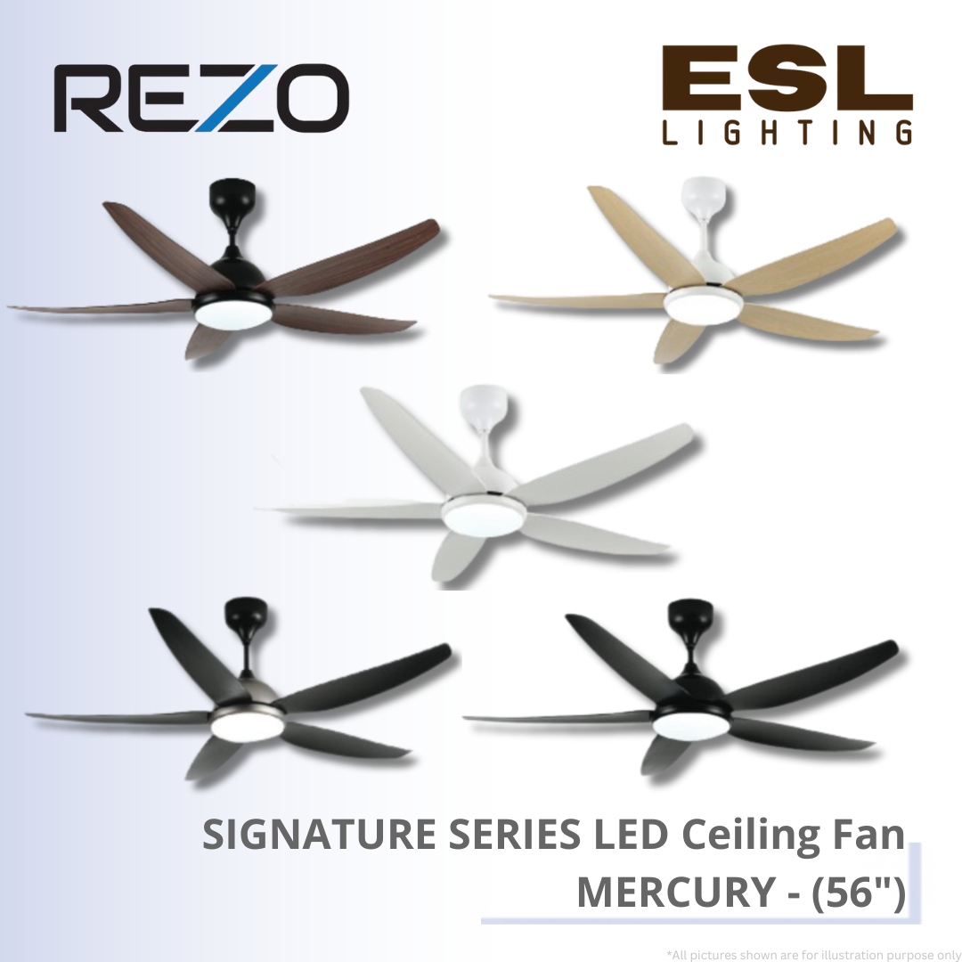 REZO SIGNATURE SERIES LED Ceiling Fan MERCURY - 56"