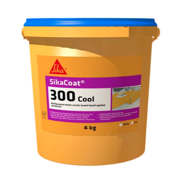 SikaCoat 300 Cool Multipurpose Elastic Acrylic Based Liquid Applied Membrane (Grey/White)