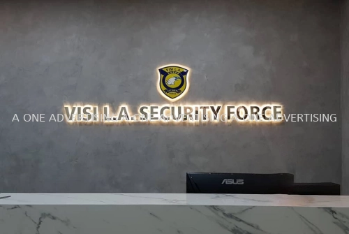 VISI L.A. Backlit LED 3D Box Up Lettering Wall Signage