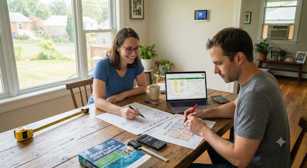 residential air conditioning sizing calculation