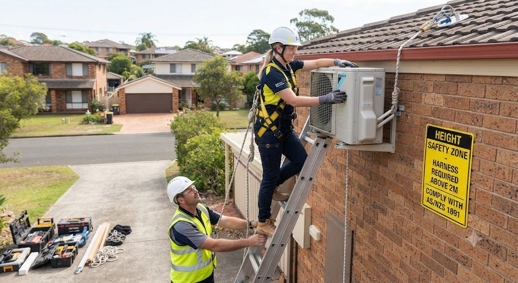 aircond installer height safety guidelines