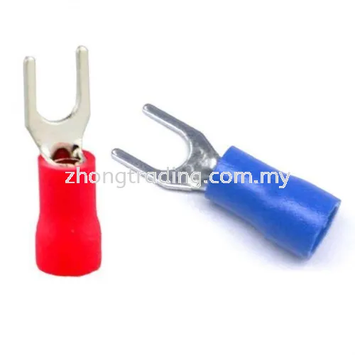 Insulated Spade (Fork) Terminal SV1.25-4 -Blue/Red Colour (y Shape)