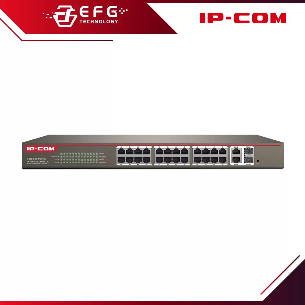 S3300-26-PWR-M 24-Port 100Mbps Managed PoE Switch