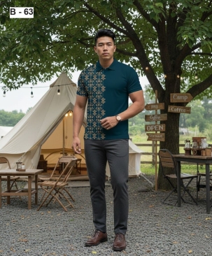 Custom Batik Sublimation T-Shirt
