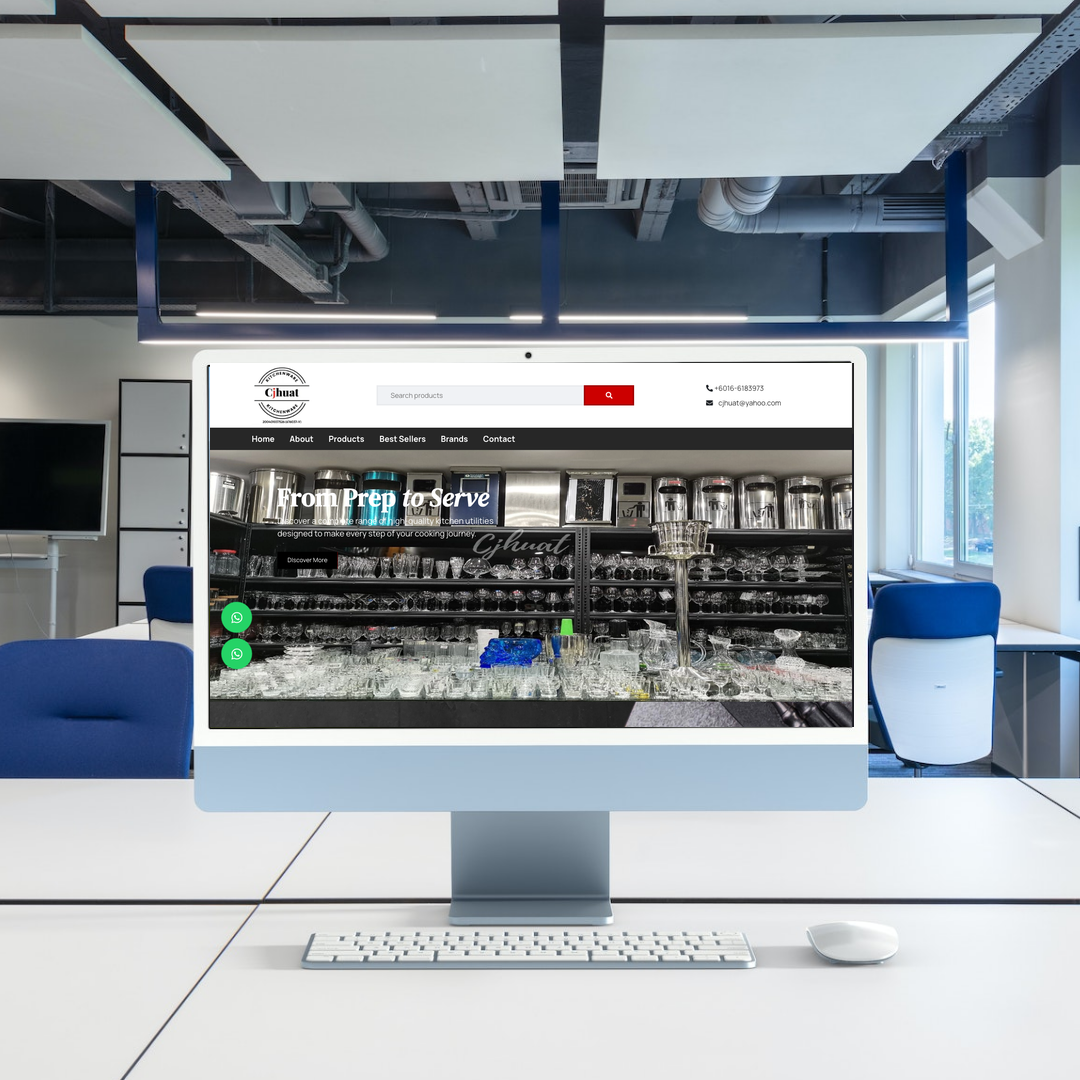 Kitchen Equipment & Cooking Tools Supplier Web Design | SEO | Digital Marketing | Kuala Lumpur