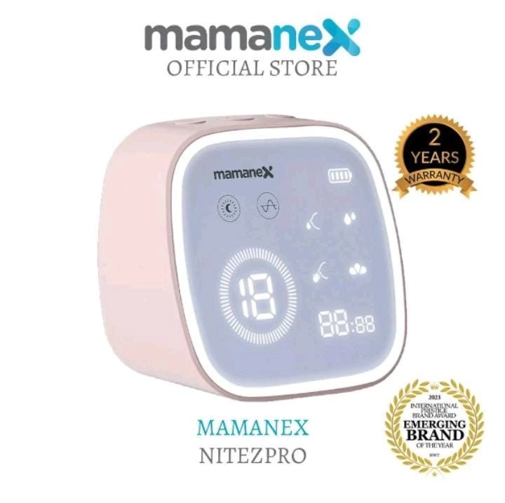 Mamanex Nitez Pro Rechargeable Double Breast Pump [2 YEARS 