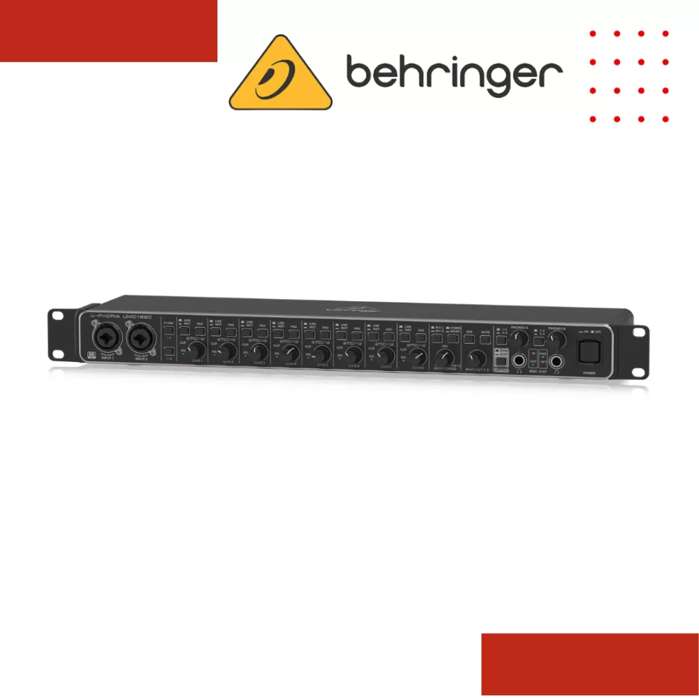 Behringer U-Phoria UMC1820 USB 2.0 Audio Interface