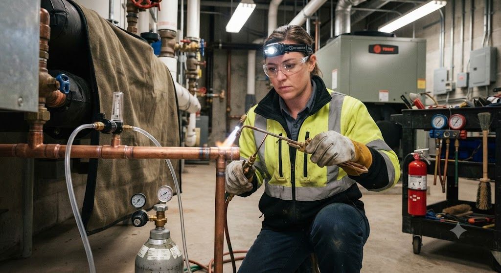 refrigeration HVAC brazing safety best practices