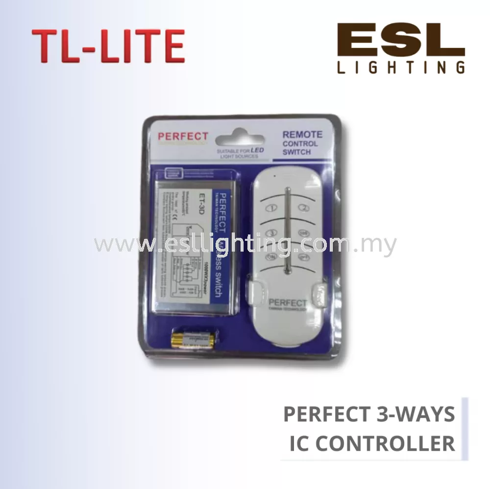 TL-LITE REMOTE CONTROL SWITCH - PERFECT 3-WAYS IC CONTROLLER