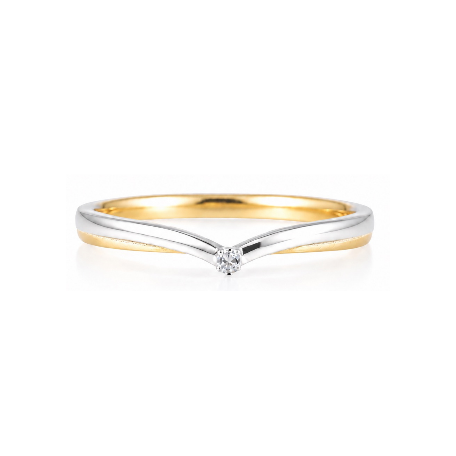 Roman & Co庐 Gracepoint V Wedding Band