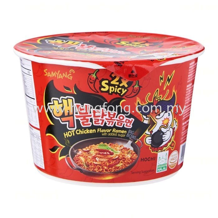 SAMYANG S/FRIED INST.NOODLES BOWL(HALAL)-2X SPICY(105G)