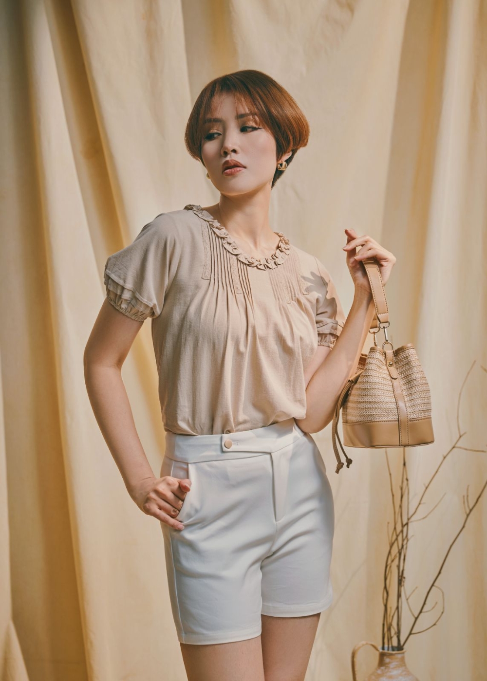Elora Ruffle Detail Blouse