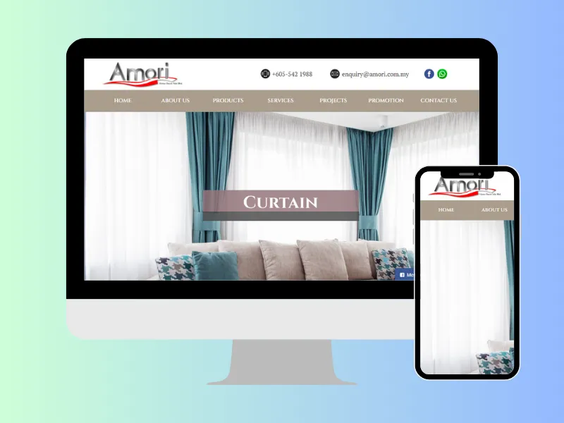 Perak, Malaysia Web Design - Curtain Suppliers 