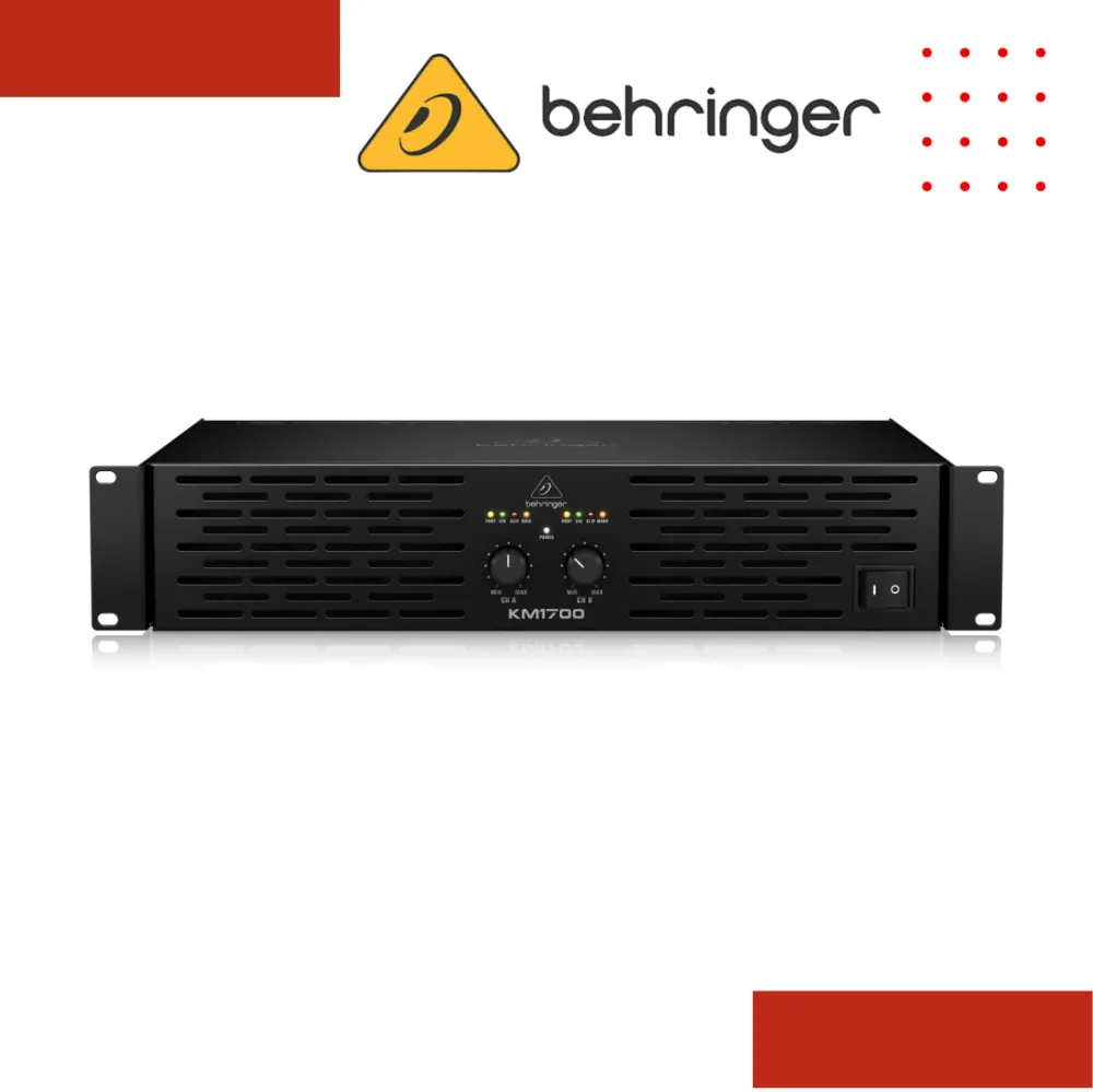 Behringer KM1700 1700-watt 2-channel Power Amplifier