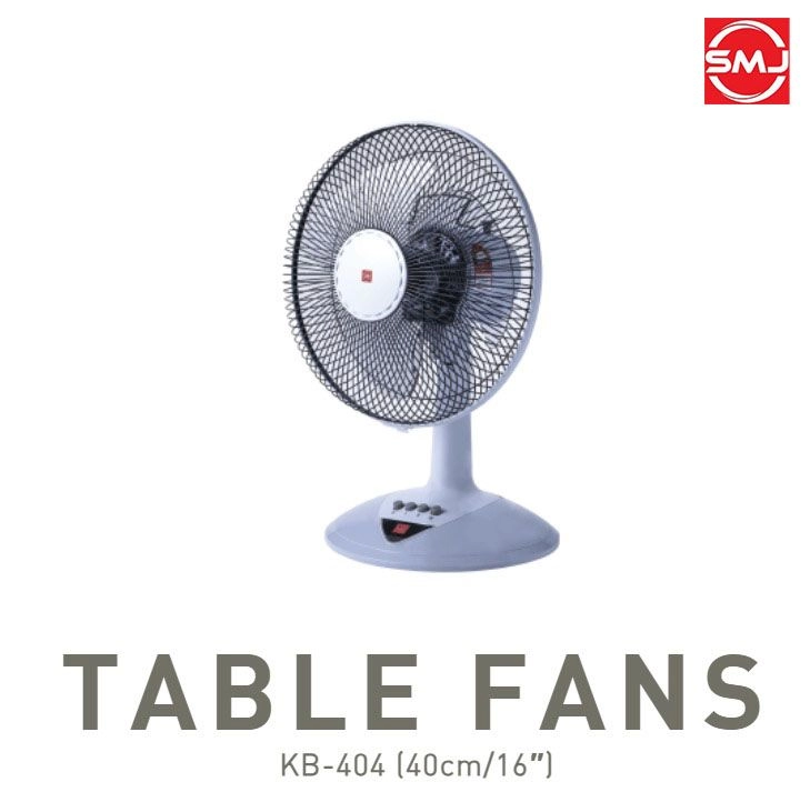 KDK KB404 (40cm/16″) Table Fan (Silver Blue)