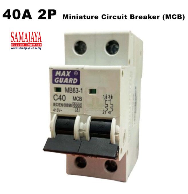 Maxguard 40A 2 Pole MCB