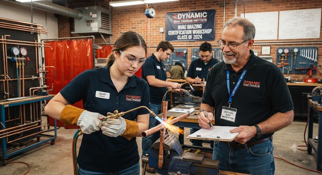 HVAC brazing certification workshop program